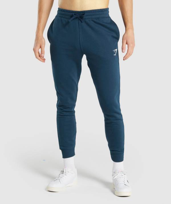 Gymshark Crest Jogginghose Herren Navy | 2163QUINL