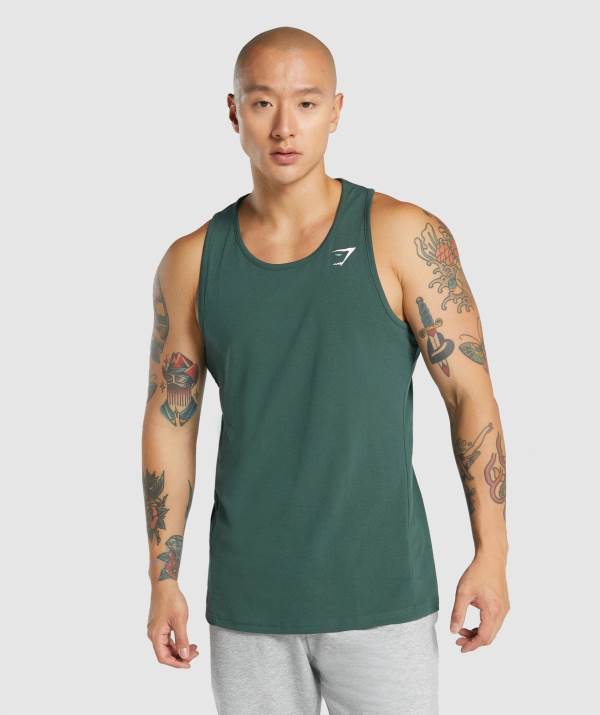 Gymshark Critical 2.0 Muskelshirt Herren Dunkelgrün | 3896YMBCF