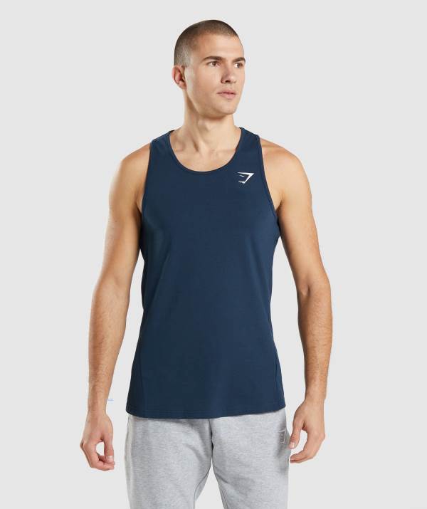 Gymshark Critical 2.0 Muskelshirt Herren Navy | 4159VLIQC