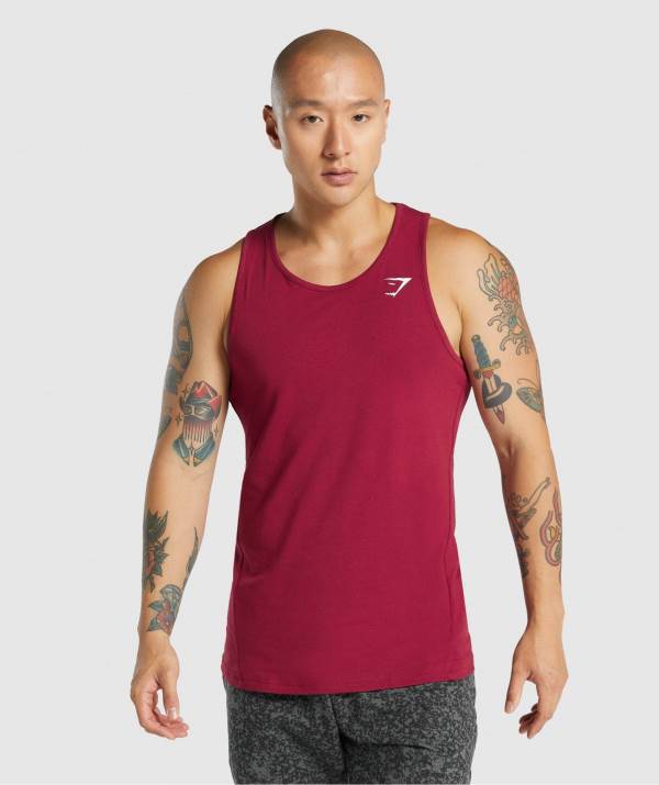 Gymshark Critical 2.0 Muskelshirt Herren Bordeaux | 4761WUPAL