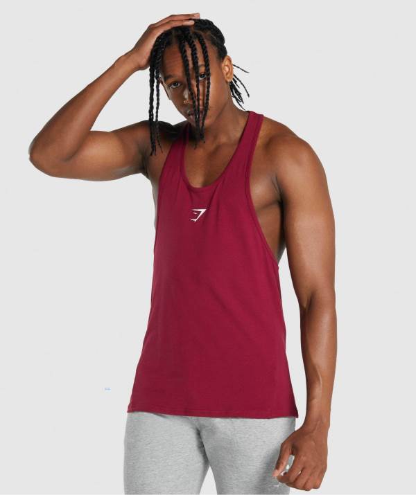 Gymshark Critical 2.0 Stringer Muskelshirt Herren Bordeaux | 5632LEPSY