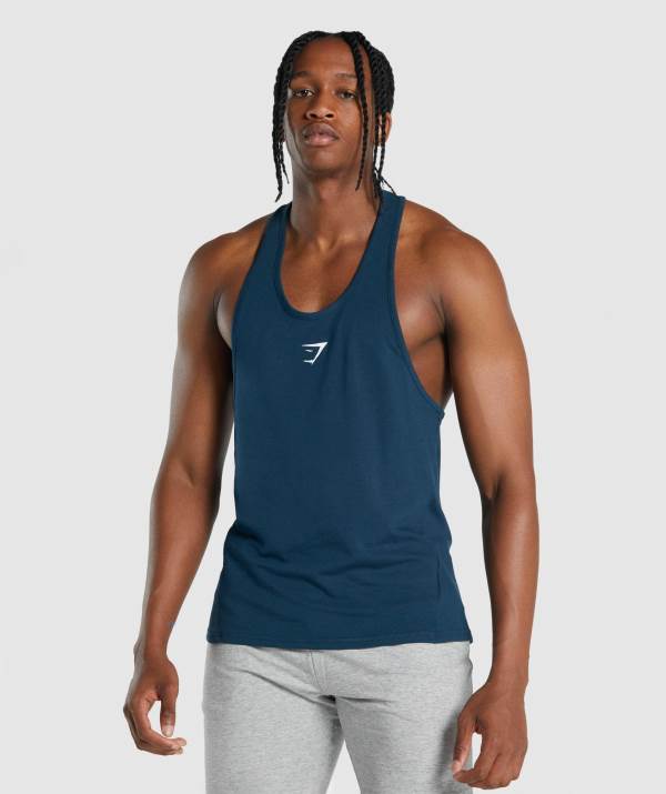 Gymshark Critical 2.0 Stringer Muskelshirt Herren Navy | 7859UMFHB