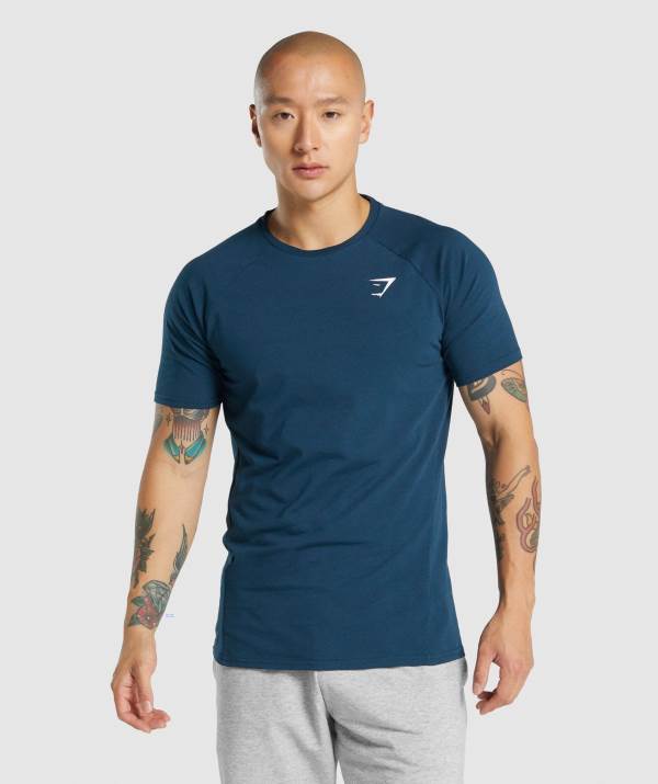 Gymshark Critical 2.0 T-Shirt Herren Navy | 9254VSHNJ