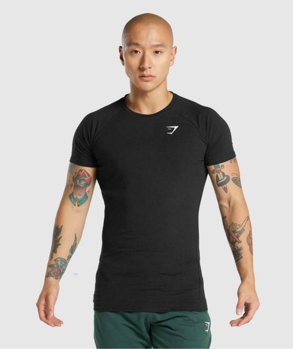 Gymshark Critical 2.0 T-Shirt Herren Schwarz | 5074GXLRY
