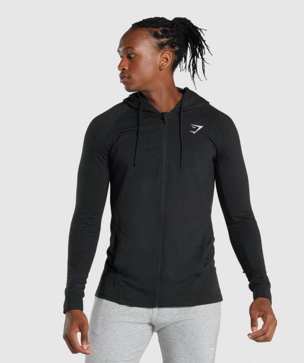 Gymshark Critical 2.0 Zip Up Hoodie Herren Schwarz | 3082VSJRG