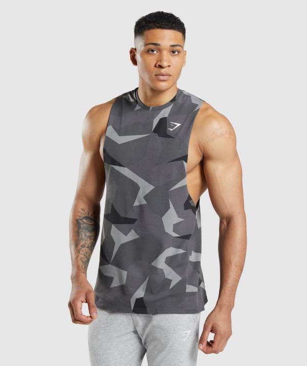 Gymshark Critical Drop Arm Muskelshirt Herren Schwarz | 3680FASVL