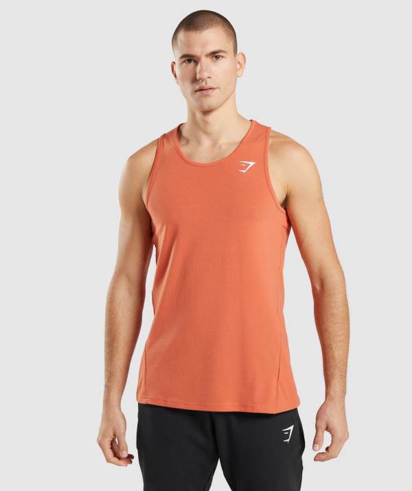 Gymshark Critical Muskelshirt Herren Orange | 7016PKFDH