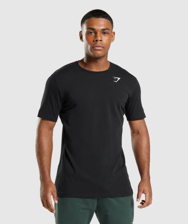Gymshark Critical T-Shirt Herren Schwarz | 9543XJVGK