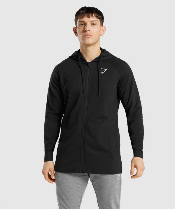 Gymshark Critical Zip Hoodie Herren Schwarz | 0623HLTEZ