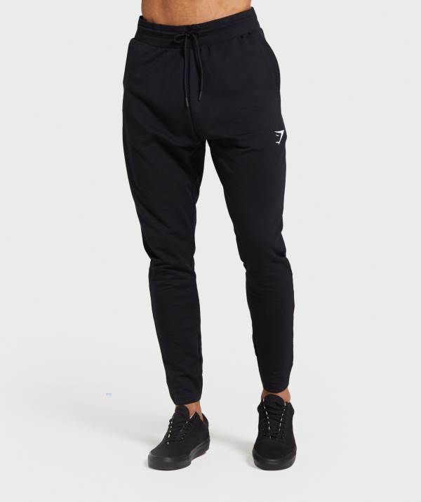 Gymshark Critical Zip Jogginghose Herren Schwarz | 9506KHTNG