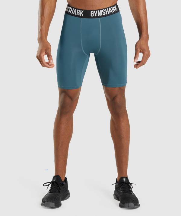 Gymshark Element Baselayer Kurze Hose Herren Türkis | 1465GAMNV