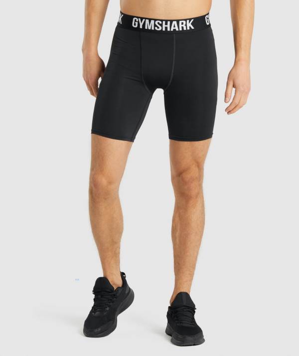 Gymshark Element Baselayer Kurze Hose Herren Schwarz | 9105CVLWQ