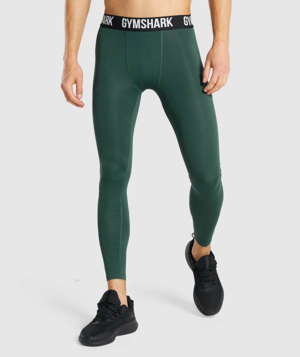 Gymshark Element Baselayer Leggings Herren Dunkelgrün | 5403MXWCE