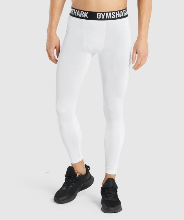 Gymshark Element Baselayer Leggings Herren Weiß | 5874EGJYW