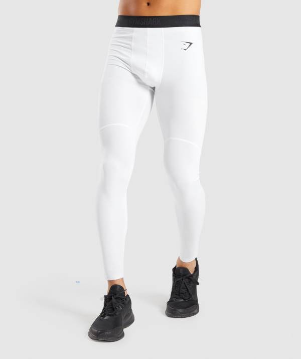 Gymshark Element Baselayer Leggings Herren Weiß | 6017IQKPZ