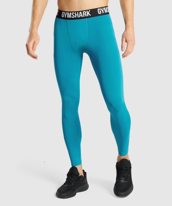 Gymshark Element Baselayer Leggings Herren Blau | 7925BQTNV