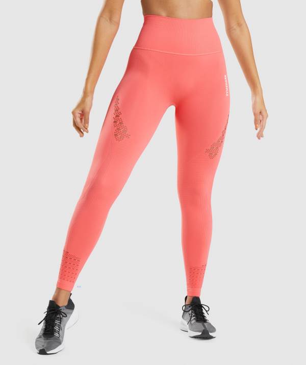 Gymshark Energy Seamless Leggings Damen Rosa | 1940LYFNE