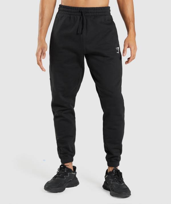 Gymshark Essential Oversized Jogginghose Herren Schwarz | 7495UTNYO