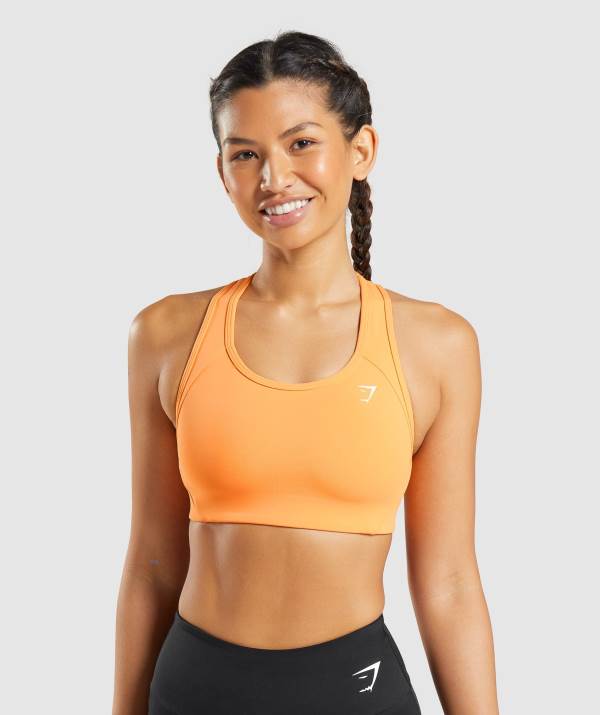 Gymshark Essential Racer Back Sport BH Damen Aprikose Orange | 2718WRVEH