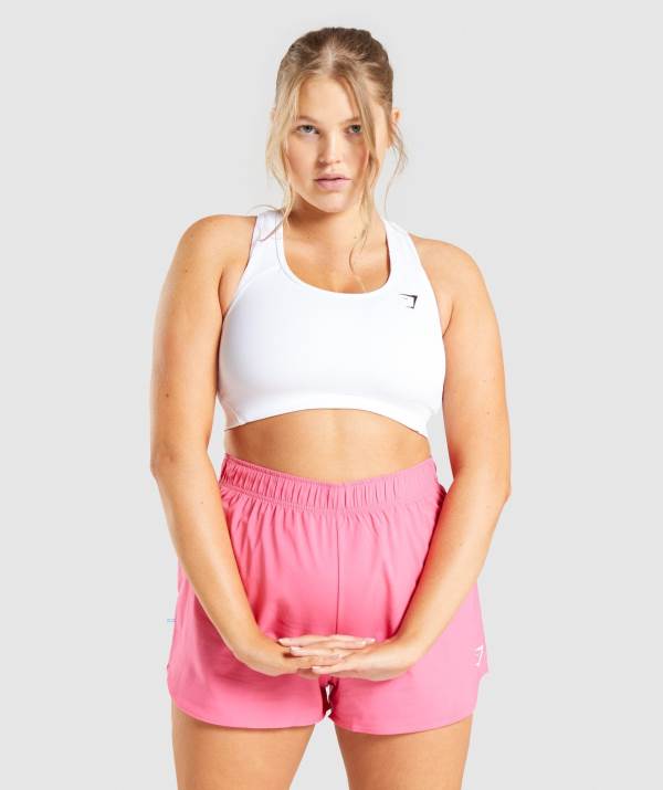 Gymshark Essential Racer Back Sport BH Damen Weiß | 7513GINFJ