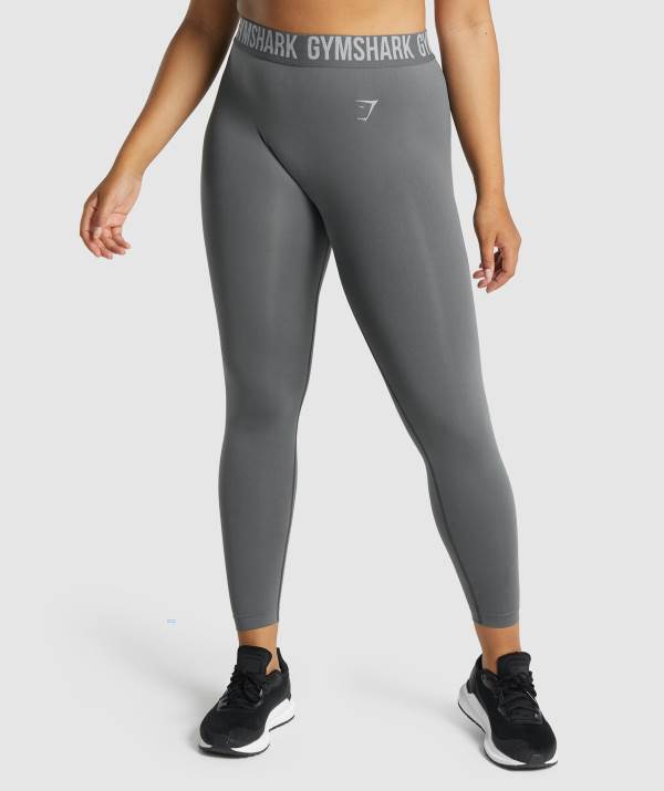Gymshark Fit Seamless Leggings Damen Tiefesgrau | 0459MAOQL