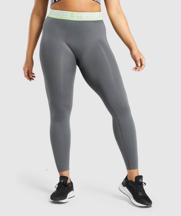 Gymshark Fit Seamless Leggings Damen Tiefesgrau | 6245DUKHW