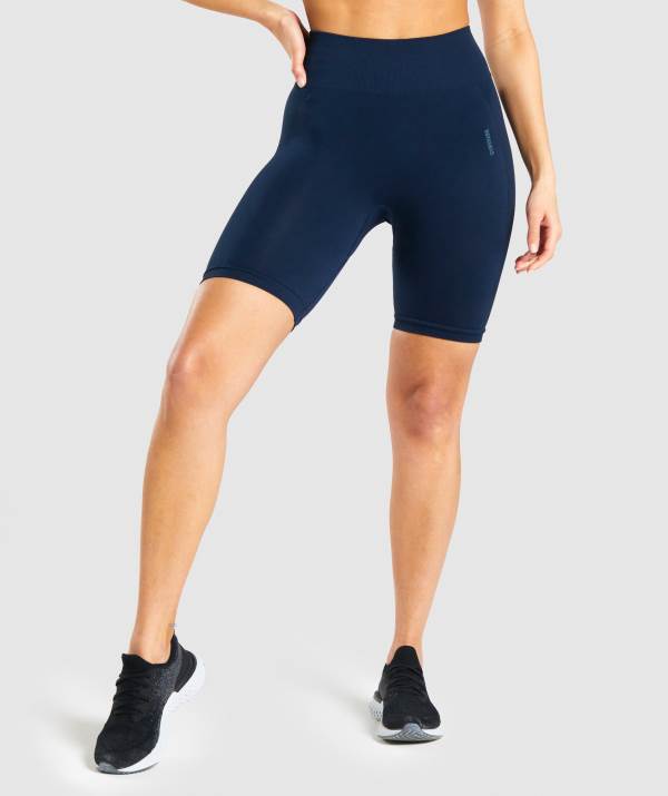 Gymshark Flex Cycling Kurze Hose Damen Navy | 2350UXGRO