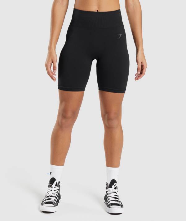Gymshark Flex Cycling Kurze Hose Damen Schwarz | 3195IWJHQ