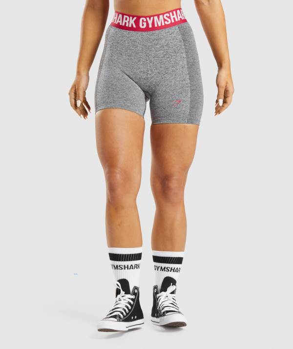Gymshark Flex Kurze Hose Damen Grau | 8061BSZWO