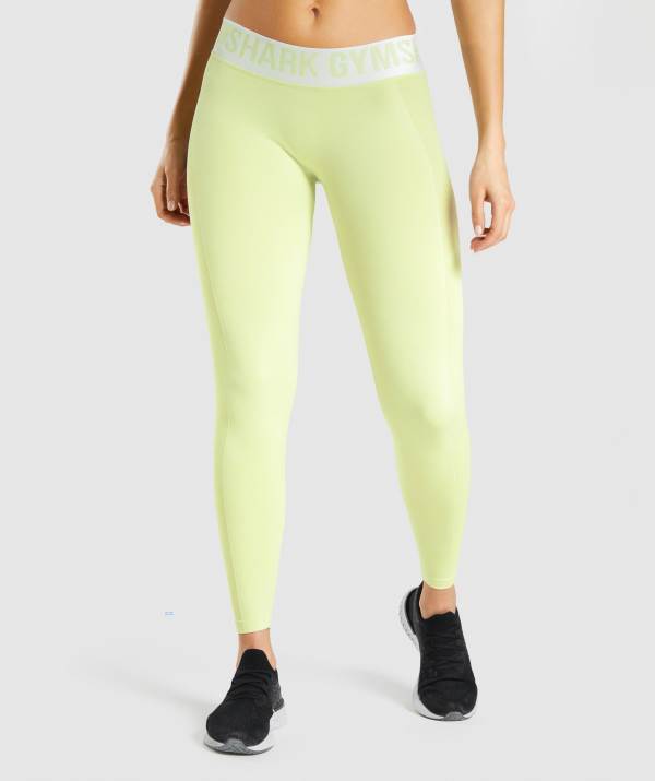 Gymshark Flex Low Rise Leggings Damen Hellgrün | 8965VHDKZ