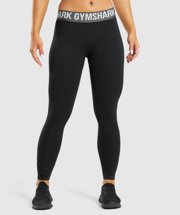 Gymshark Flex Low Rise Leggings Damen Schwarz | 4967UTWJZ