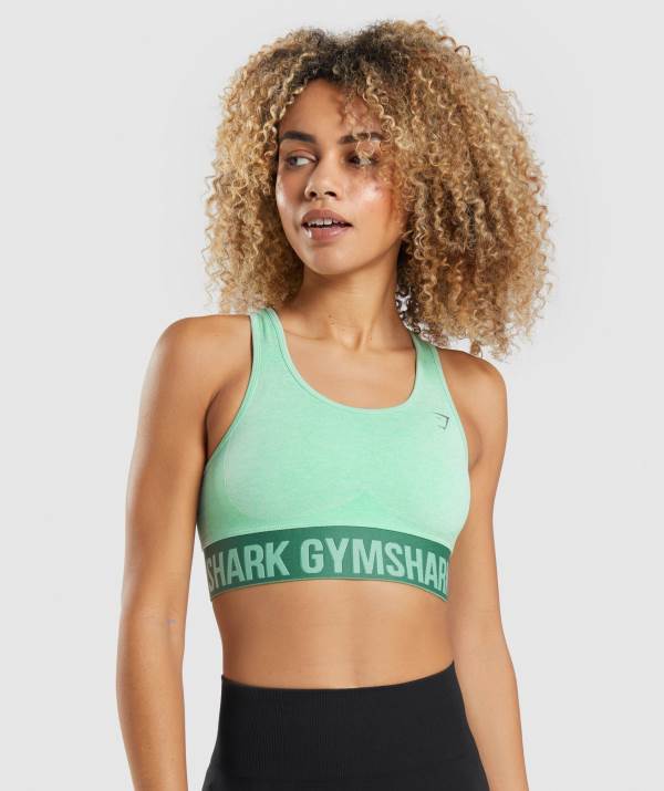 Gymshark Flex Sport BH Damen Grün | 6189QRBIX