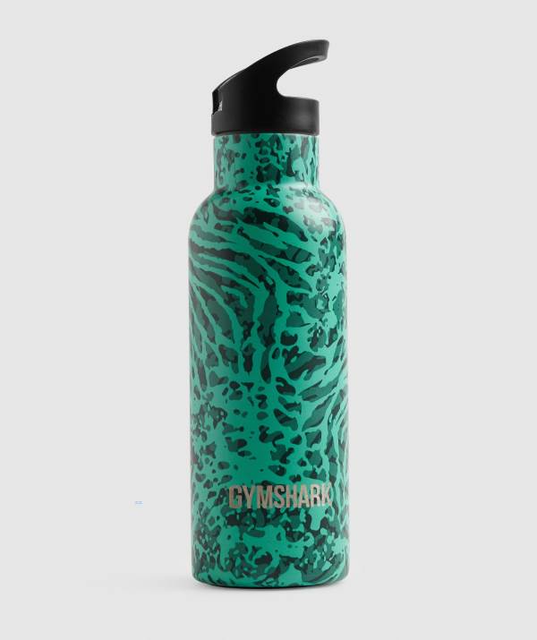 Gymshark Flip Straw Wasserflasche Damen Helltürkis | 5467VTLWF
