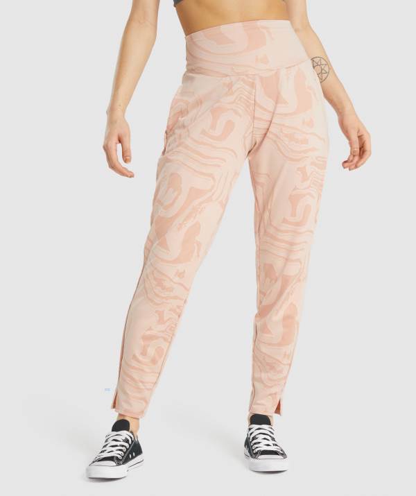 Gymshark GS Power Bottoms Jogginghose Damen Hellrosa | 6357HNVOZ
