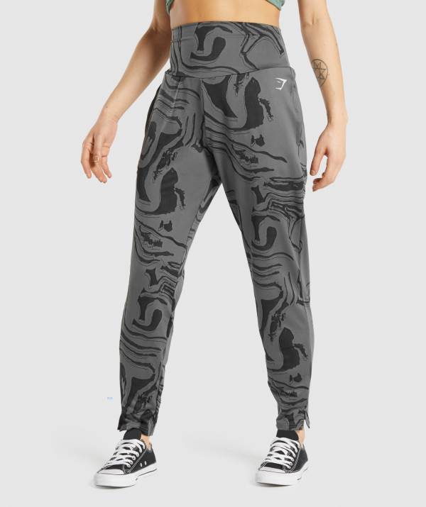 Gymshark GS Power Bottoms Jogginghose Damen Schwarz | 9725ARDVM
