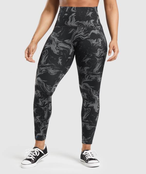 Gymshark GS Power High Rise Leggings Damen Schwarz | 1849KWPJZ