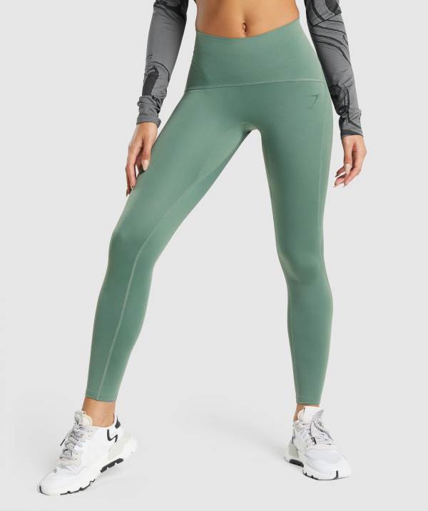 Gymshark GS Power Support Leggings Damen Grün | 3054BTLFK