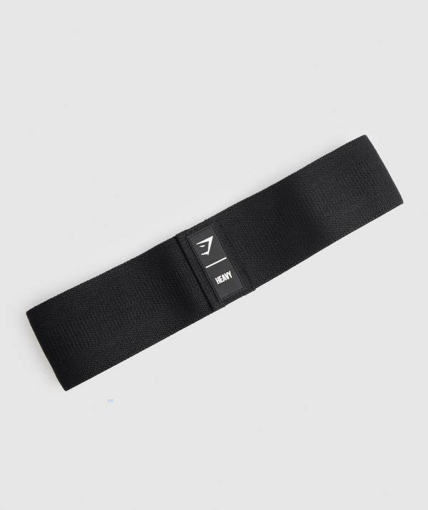 Gymshark Heavy Glute Widerstandsband Damen Schwarz | 6924TWIAN