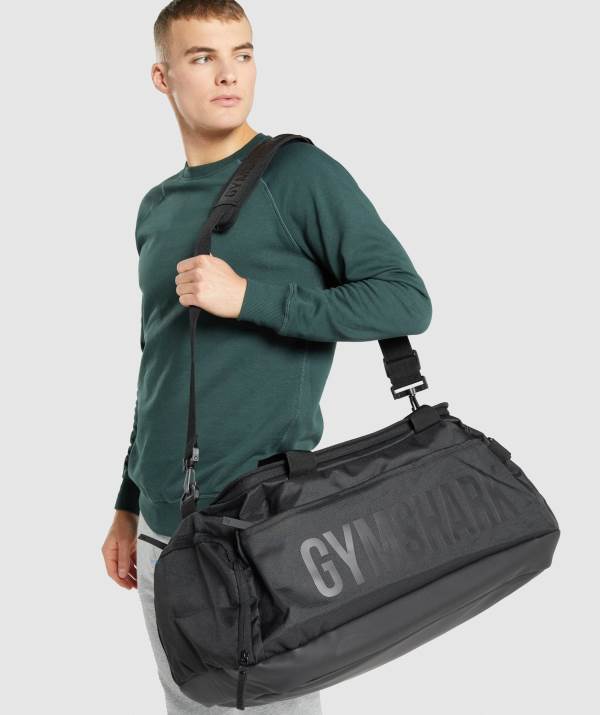 Gymshark LC Holdall Sporttasche Herren Schwarz | 4965ZHTWY