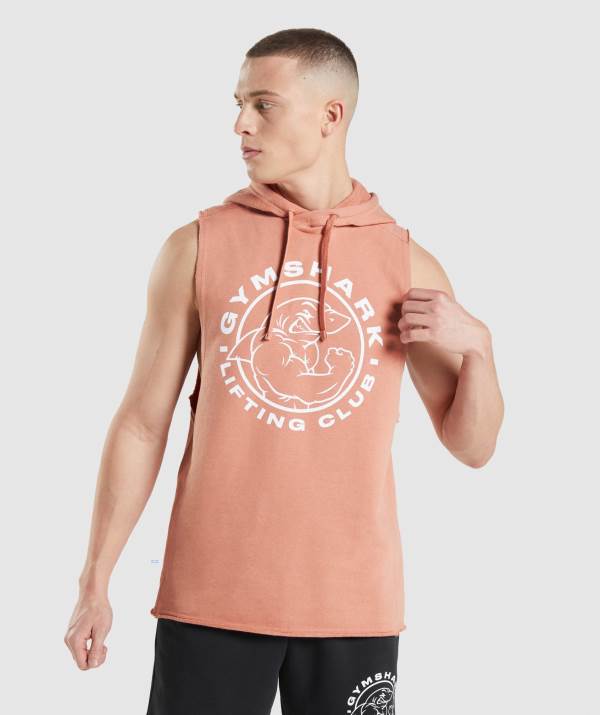 Gymshark Legacy Drop Arm Hoodie Herren Rosa | 8470LPEKC
