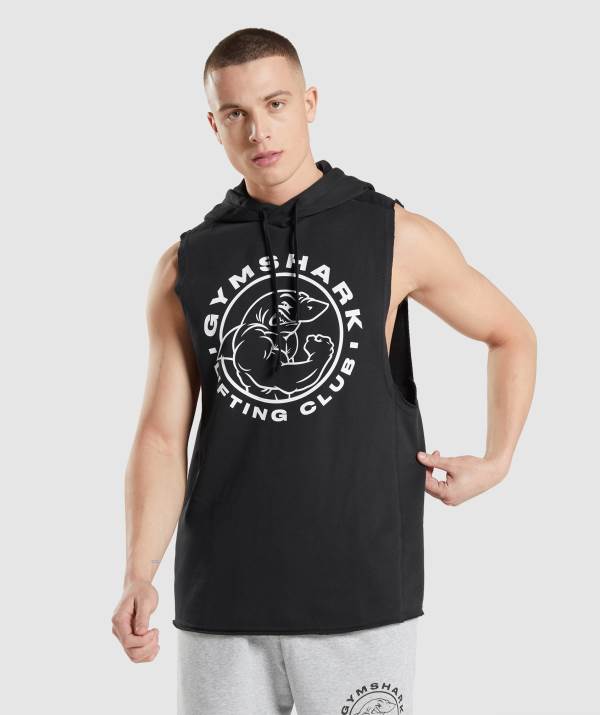 Gymshark Legacy Drop Arm Hoodie Herren Schwarz | 2679IHXUG