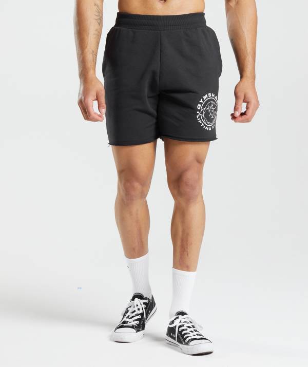 Gymshark Legacy Kurze Hose Herren Schwarz | 1869MOPSE