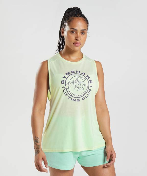 Gymshark Legacy Muskelshirt Damen Braun Grün | 9501NSIWR