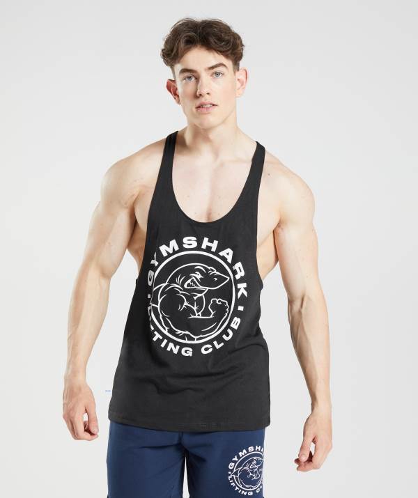 Gymshark Legacy Stringer Muskelshirt Herren Schwarz | 2876EIQOF