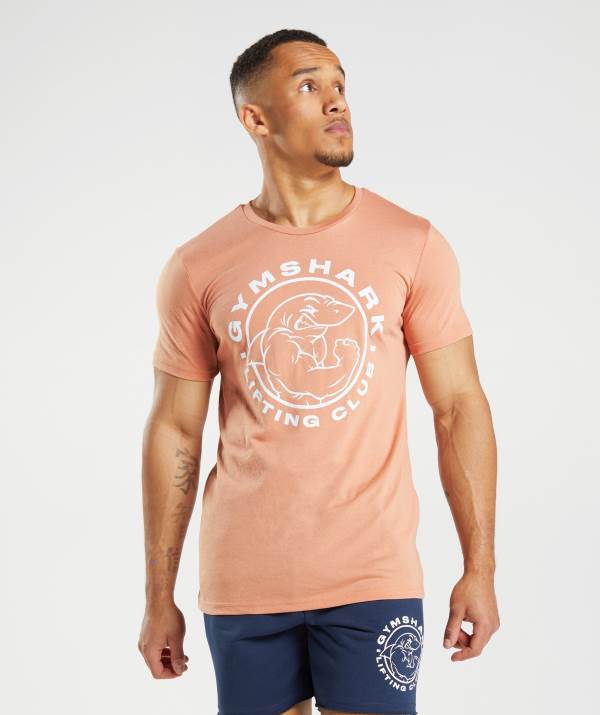 Gymshark Legacy T-Shirt Herren Rosa | 3702XHSCL