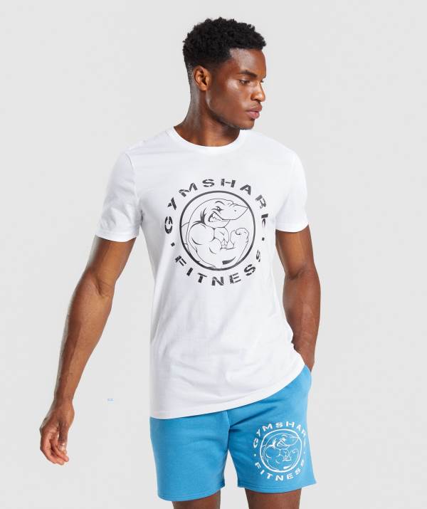 Gymshark Legacy T-Shirt Herren Weiß | 0925GMZCA