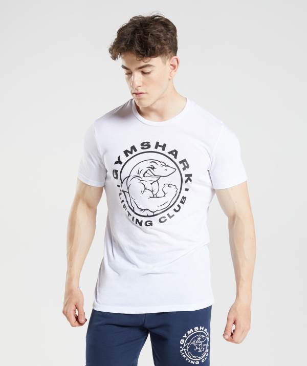 Gymshark Legacy T-Shirt Herren Weiß | 1479PMJLQ