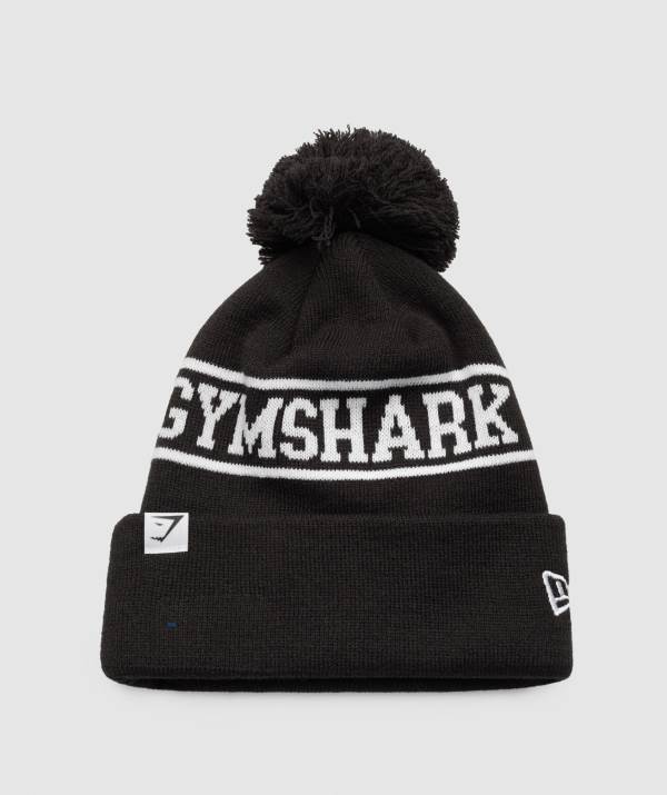 Gymshark New Era Tab Mützen Herren Schwarz | 7518BIFRK