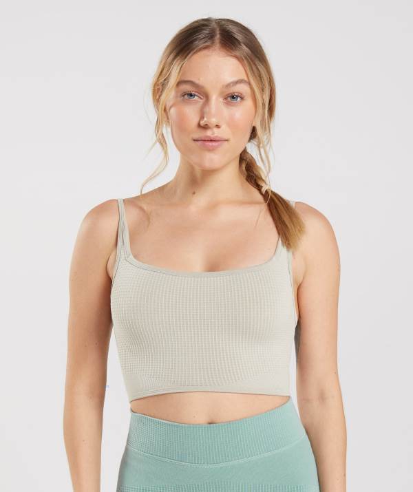 Gymshark Pause Seamless Bralette Sport BH Damen Grau | 9215EMFDI