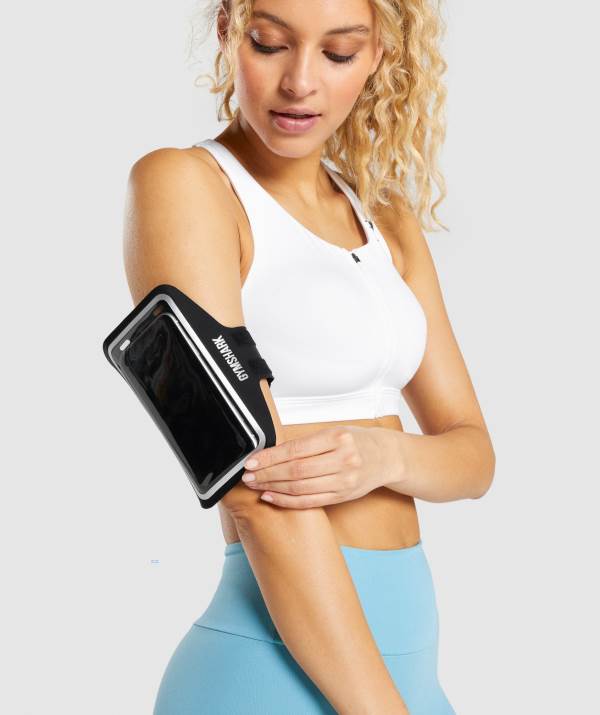 Gymshark Phone Riemen Armband Damen Schwarz | 3421BHZAV